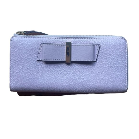 Kate Spade Dusty Pink Leather Bow Wallet - Picture 1 of 9